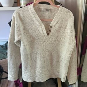 Off-white knit sweater